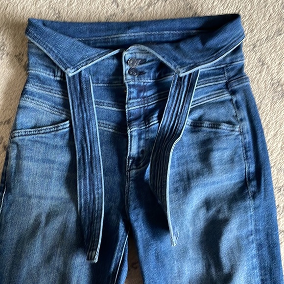 [MOTHER] Tie Waist Denim Jeans - Picture 5 of 14